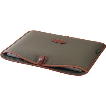 Billingham 15" Laptop Slip (Sage FibreNyte / Tan Leather)