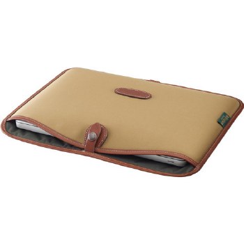 Billingham 13" Laptop Slip (Khaki FibreNyte / Chocolate Leather)