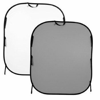 Lastolite Plain Collapsible 1.8 x 2.15m Mid-Grey/White