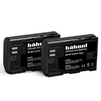 Hahnel HL-E6 Battery Twin Pack Replacement for Canon LP-E6 / LP-E6N / LP-E6NH