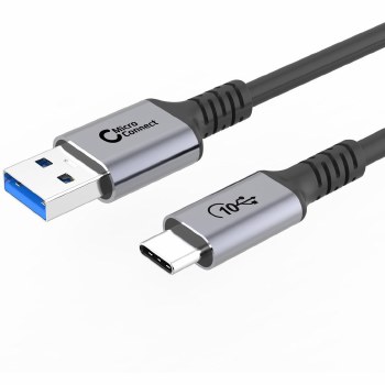 MicroConnect USB-C to USB-A cable 1m, 60W, 10Gbps, USB 3.2 Gen 2
