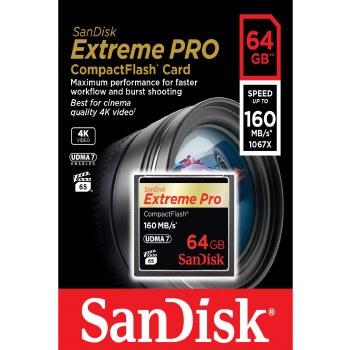 Sandisk  32GB CompactFlash (CF) Extreme Pro 160MB/s Card