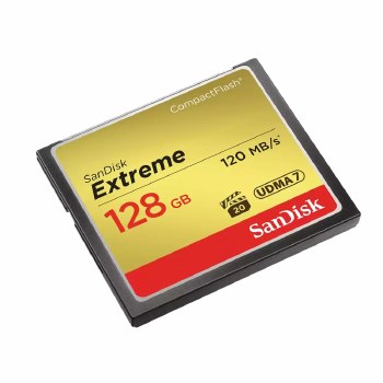 Sandisk 128GB CompactFlash (CF) Extreme 120MB/s Card