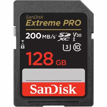 SanDisk  128GB SDXC Extreme PRO UHS-I 200MB/s Card