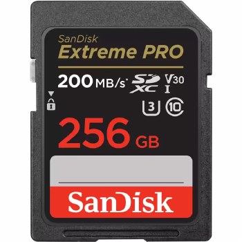 SanDisk  256GB SDXC Extreme PRO UHS-I 200MB/s Card