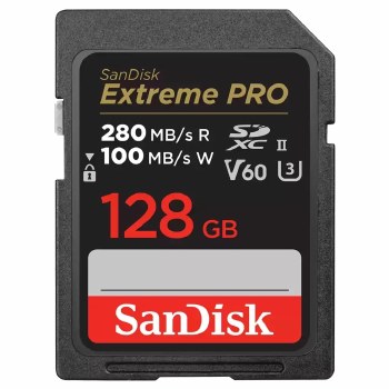 SanDisk  128GB Extreme PRO SDXC UHS-II 280MB/s Card