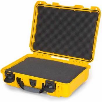 Nanuk 910 Yellow Hard Case with Cubed Foam