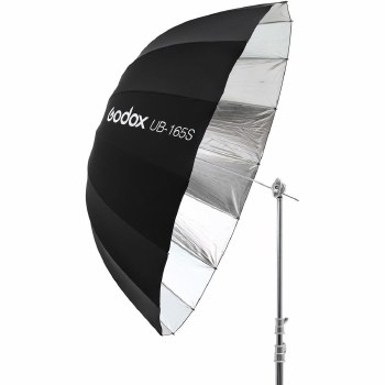 Godox UB-165S 165cm Parabolic Umbrella Silver / Black