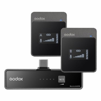 Godox MoveLink UC2 Black Wireless Dual Microphone Set (for USB-C)