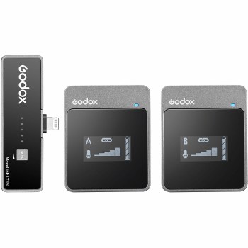 Godox MoveLink LT2 Black Wireless Dual Microphone Set (for iOS / Lightning)