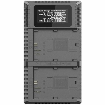 Nitecore UCN2 Pro Compact Dual Battery Charger for Canon LP-E6