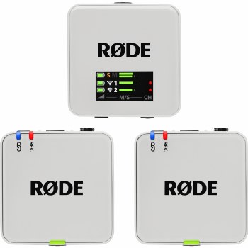 Rode Wireless GO III  Dual Microphone System (White)
