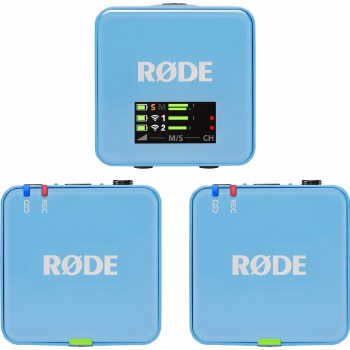 Rode Wireless GO III  Dual Microphone System (Blue)