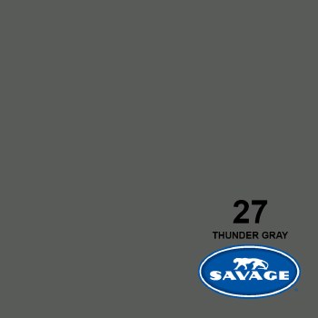 Savage 4.5ft THUNDER GRAY Paper Backdrop (1.35 x 11m)
