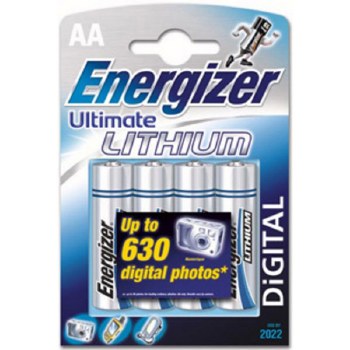 Energizer AA Lithium Batteries (4 Pack)