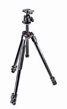 Manfrotto 290 Xtra Aluminium 3-Section Tripod Kit with Ball Head MK290XTA3-BH