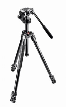 Manfrotto 290 Xtra Alu 3-Section Tripod Kit with 128RC Fluid Head MK290XTA3-2W