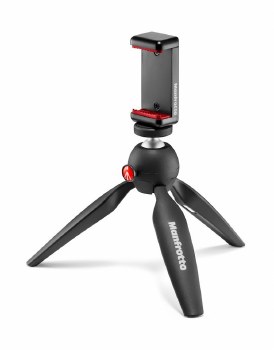 Manfrotto Mini Tripod Black with Universal Smartphone Clamp MKPIXICLAMP-BK