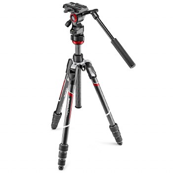 Manfrotto Befree Live Carbon Fibre Tripod (Twist Lock Legs) with 2-Way Video Head
