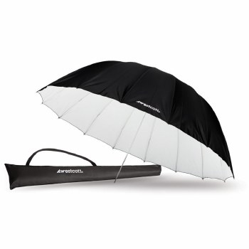 Westcott 7' White/Black Parabolic Umbrella