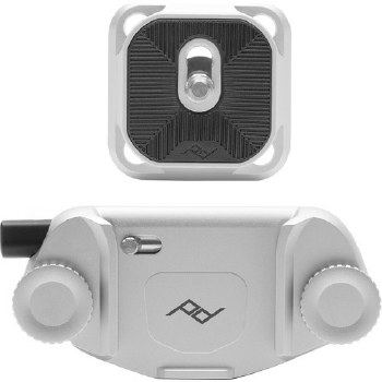 Peak Design Capture Clip Silver V3 Set (clip with plate)
