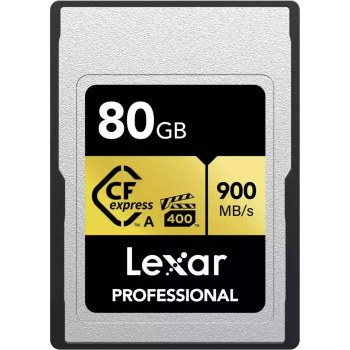 Lexar  80GB Professional Gold CFexpress Type A Card (900MB/s)