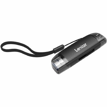 Lexar Dual Slot SD/microSD Card Reader (USB 3.1) with inbuilt USB A & USB-C