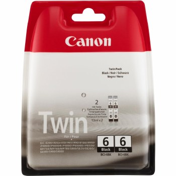 Canon BCI-6BK Black Ink Cartridges Twin Pack