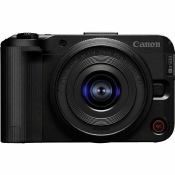 Canon EOS R50 V Black Camera with RF-S 14-30mm IS STM PZ Lens