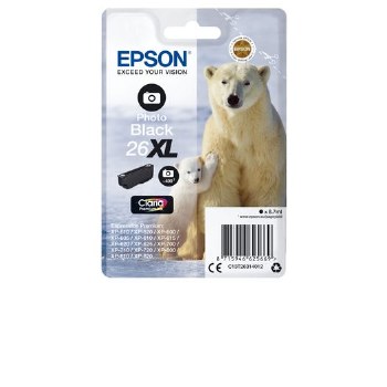 Epson Singlepack Photo Black 26XL Claria Premium Ink