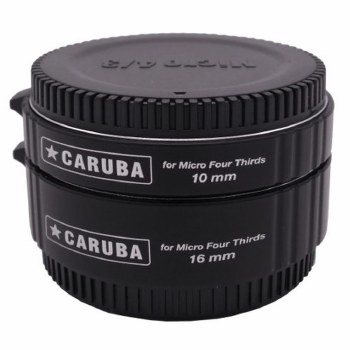 Caruba Extension Tube Set - Olympus/Panasonic Micro Four Thirds Chrome (Version II)