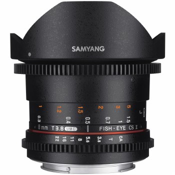 Samyang   8mm T3.8 VDSLR UMC Fisheye Lens for Canon EF