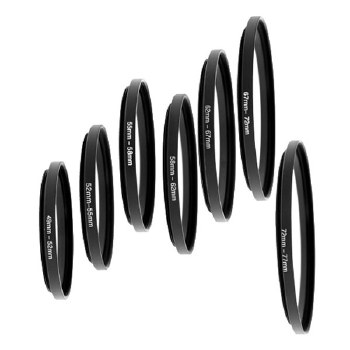 MPIXO 49mm To 62mm Step-Up Ring - Camera Lens Filter Adapter - Metal Construction