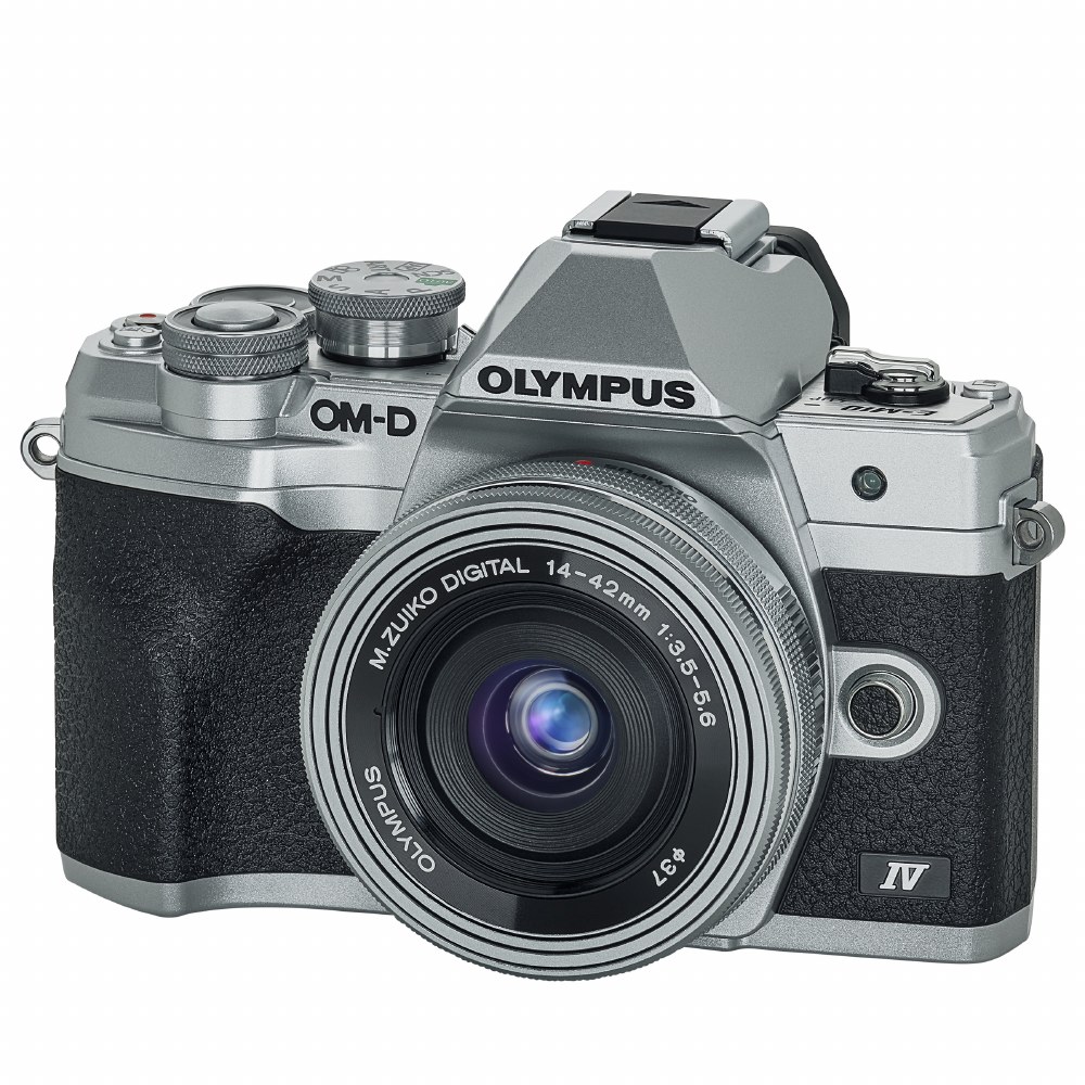 Olympus OM-D E-M10 Mark IV Silver Camera with 14-42mm Lens - Conns