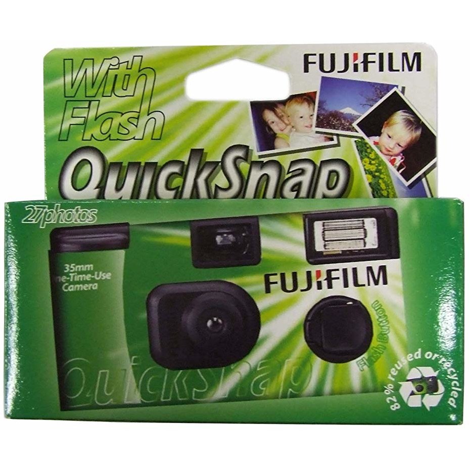 Fujifilm Quicksnap Flash 35mm Single Use Disposable Camera NEW