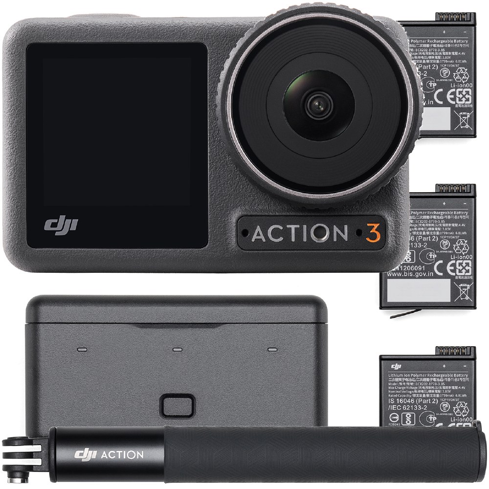 Caméra sport DJI Osmo Action 3 Adventure (3 batteries)