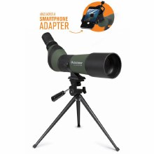 Celestron Landscout 20-60x65mm Angled Zoom Spotting Scope With Table-Top Tripod And Smartphone Adapter