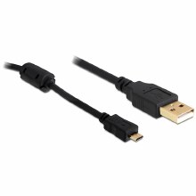 Delock Cable USB2.0 -A male to USB- micro B male 1m