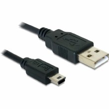 Delock Cable USB 2.0-A male > mini B 5-Pin male 3 m