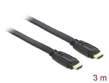 Delock Cable High Speed HDMI with Ethernet – HDMI A male > HDMI A male flat 3 m