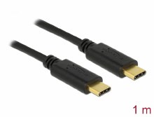 Delock USB 2.0 cable Type-C to Type-C 1 m PD 5 A E-Marker