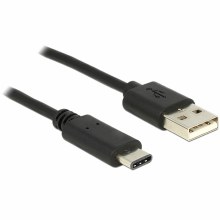 Delock Cable USB Type-C 2.0 Male To USB 2.0 type-A Male 1m