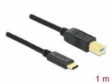 Delock USB 2.0 cable Type-C to Type-B 1 m