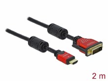 Delock HDMI zu DVI 24+1 Kabel bidirektional 2 m