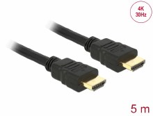 Delock Cable High Speed HDMI with Ethernet – HDMI A male > HDMI A male 4K 5 m