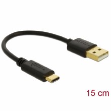 Delock USB Charging Cable Type-A to USB Type-C 15 cm