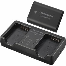 OM System BCX-1 Charger Kit with BLX-1 Battery