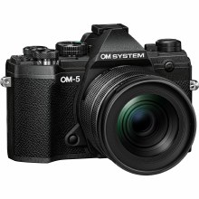 OM System OM-5 Black Camera with ED 12-45mm F4 PRO M.Zuiko Lens