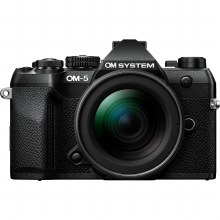 OM System OM-5 II Black Camera with ED 12-45mm F4 PRO M.Zuiko Lens OM System OM-5 II Black Camera with ED 12-45mm F4 PRO M.Zuiko Lens