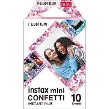 Fujifilm Instax Mini Colour Film with Confetti Border (10 Sheets)